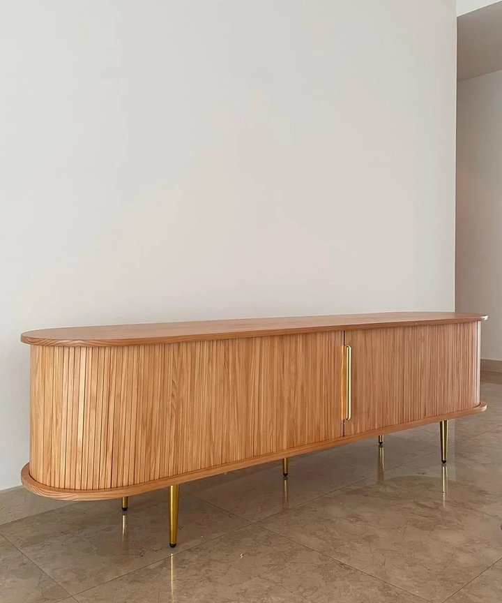 Felicity Tambour TV Console