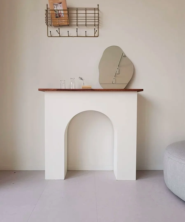 Olive Arch Fireplace Mantelpiece