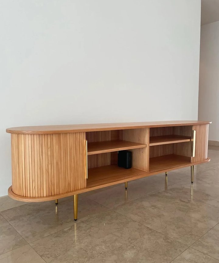 Felicity Tambour TV Console