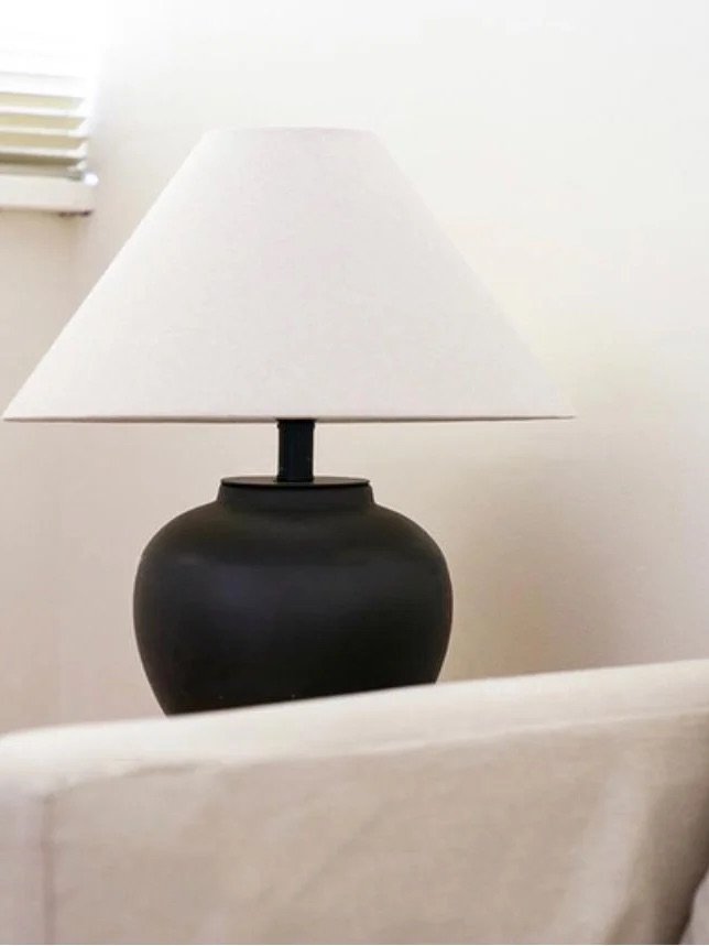 Navaeh Pottery Linen Lamp