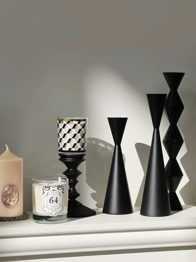 Agretha Wood Candleholder