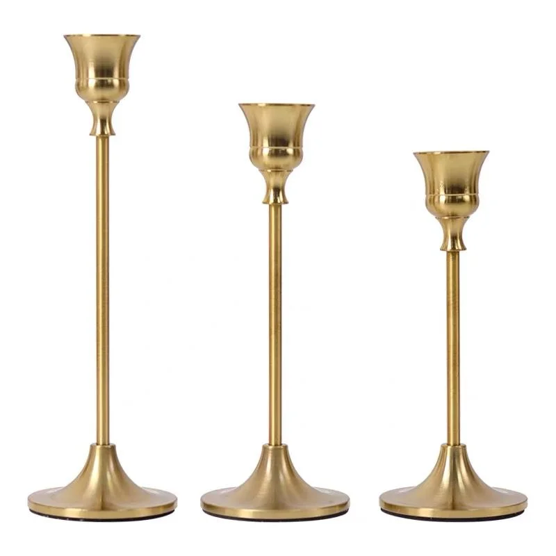 Frieda Brass Gold Candleholder