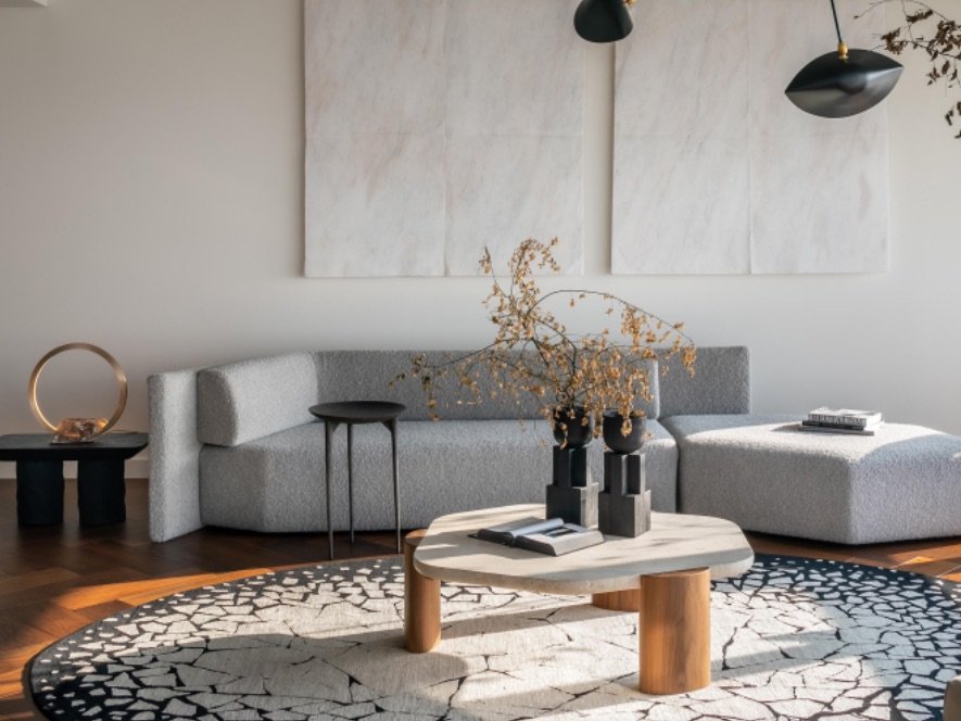 Christophe Travertine Stone Table