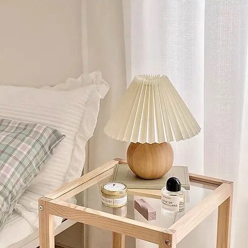 Eulalia Table Lamp - Wood, Medium
