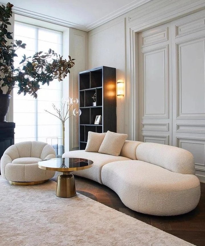 Tessarina Curved Sofa - Crescent