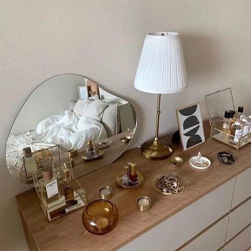 Emelriana Wave Mirror - Vanity