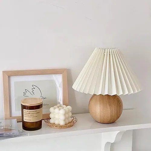 Eulalia Table Lamp - Wood, Medium
