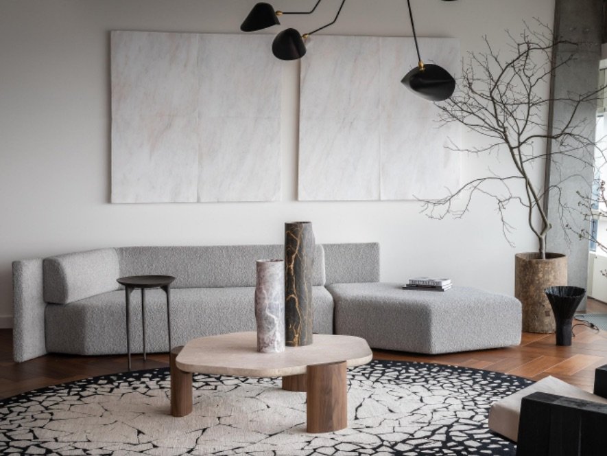 Christophe Travertine Stone Table