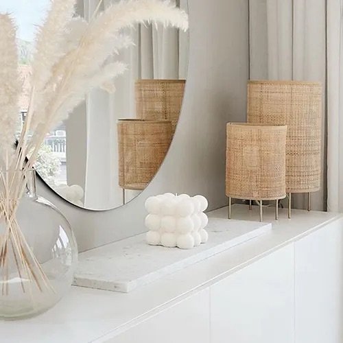 Matilde Hamptons Rattan Lamp