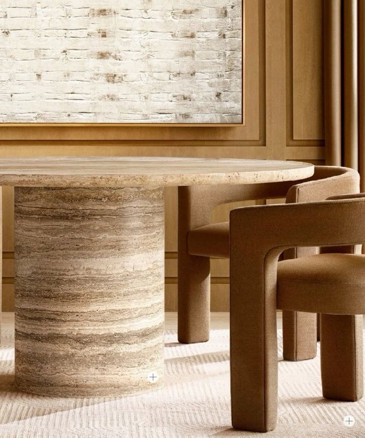 Centra Travertine Table