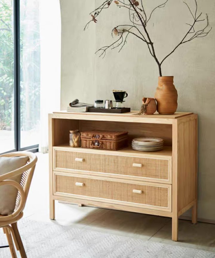Fawna Rattan Storage Cabinet