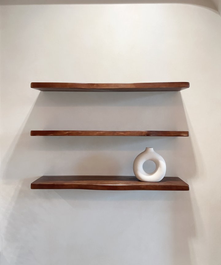 Marlowe Wood Slab Shelf