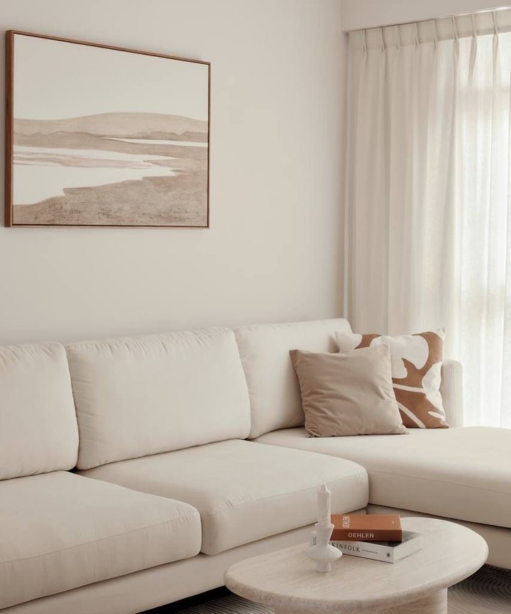 Panecia Coastal Artwork - Soft Hues