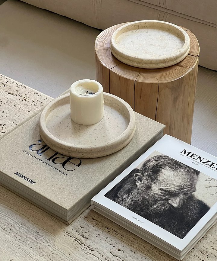 Iriye Round Stone Tray