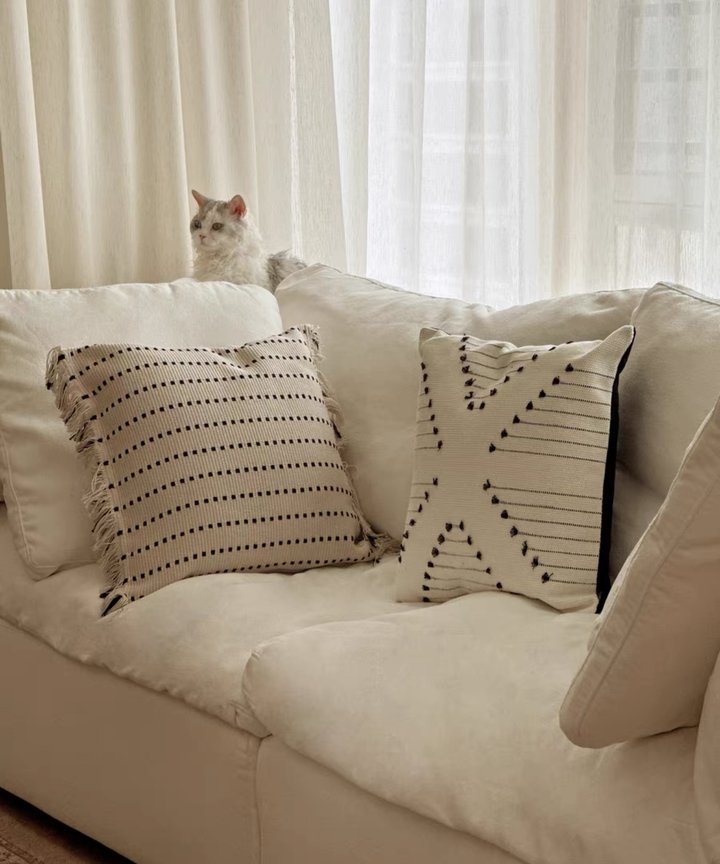 Sloane Wabi Tasseled Pillow Cover