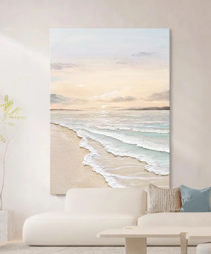 Patience Textured Coastal Art