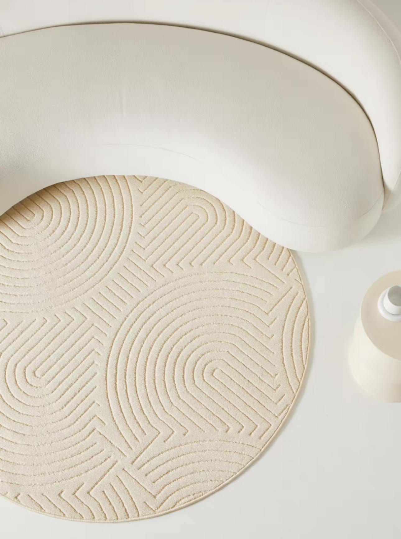 Round Textured Rug Rosalie Textured Round Rug | The Happy Place