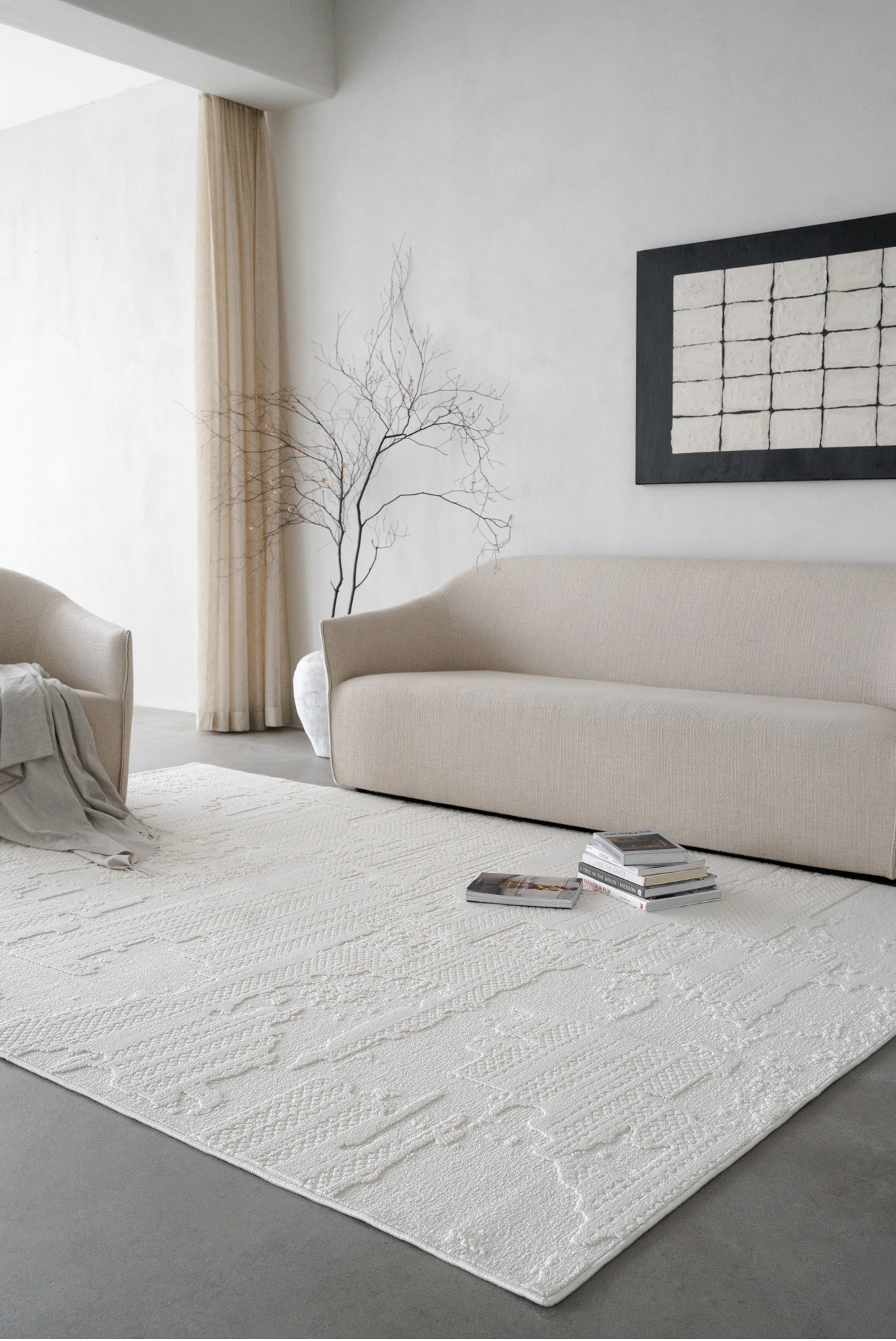 ACME Furniture TRIGON RUG 200×140 Renée Textured Rug | The Happy Place