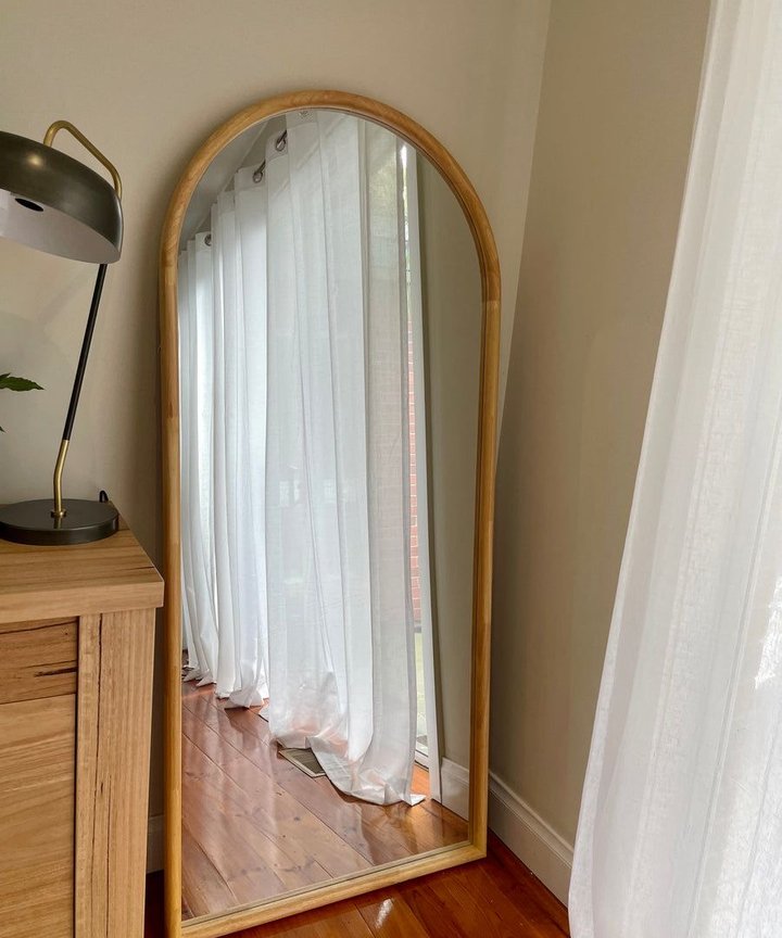 Elona Wood Frame Mirror - Arch