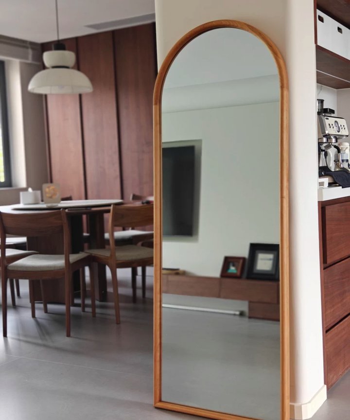 Elona Wood Frame Mirror - Arch