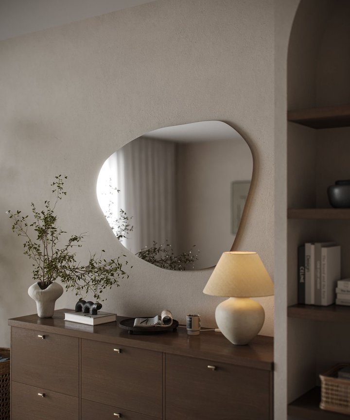 Edmira irregular Mirror - Soft Glow