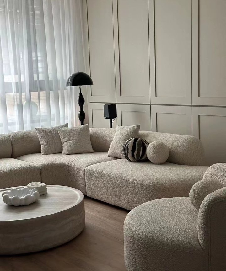 Tessarina Curved Sofa - L-Shape