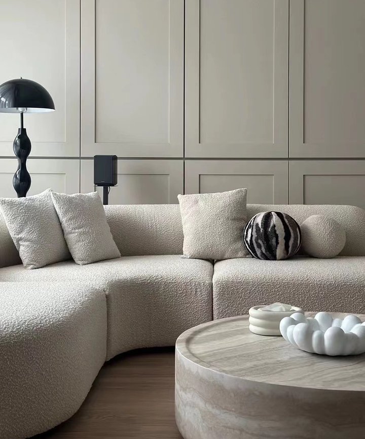 Tessarina Curved Sofa - L-Shape