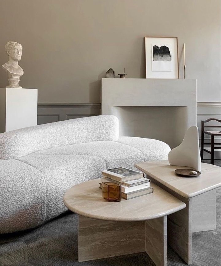 Chevelle Shelf Coffee Table - Travertine