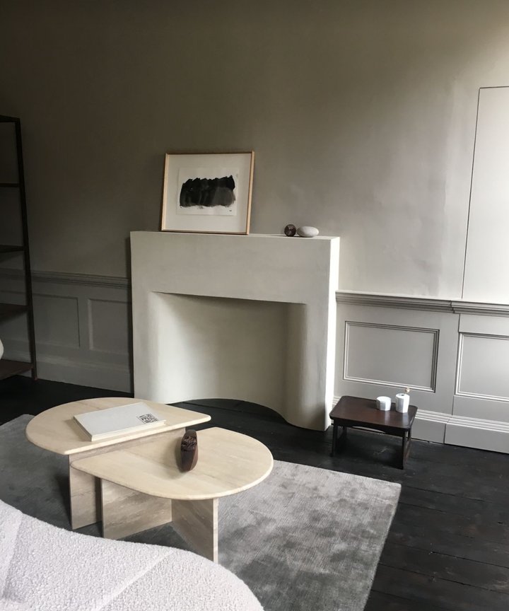 Chevelle Shelf Coffee Table - Travertine