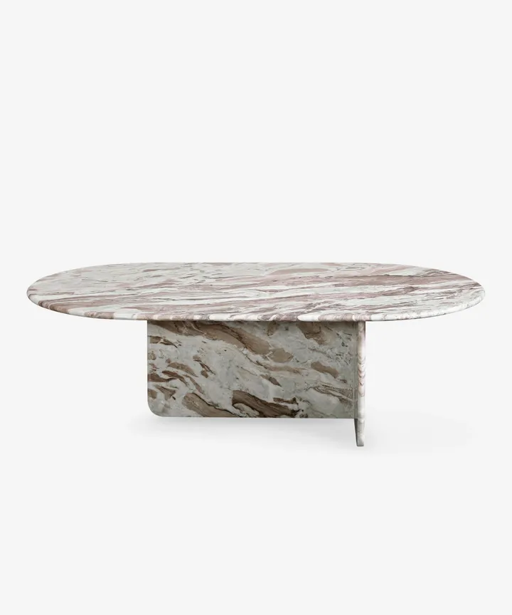 Cerulean Marble Coffee Table - Dreamy Brown