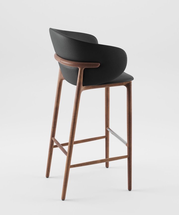 June Island Bar Chair - Solid Wood