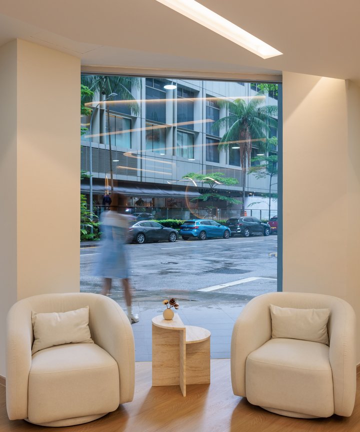 Vendella Travertine Side Table