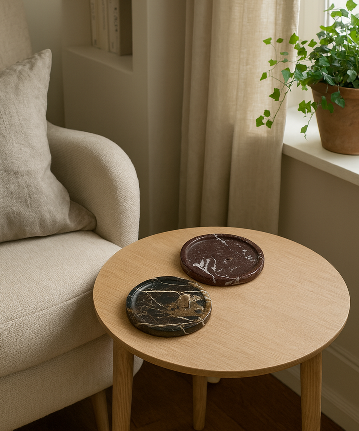 Gwenna Round Tray - Dark Series