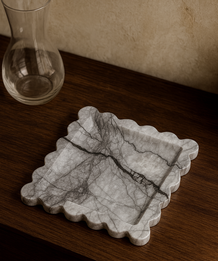 Gemma Scalloped Tray - Milas Lilac