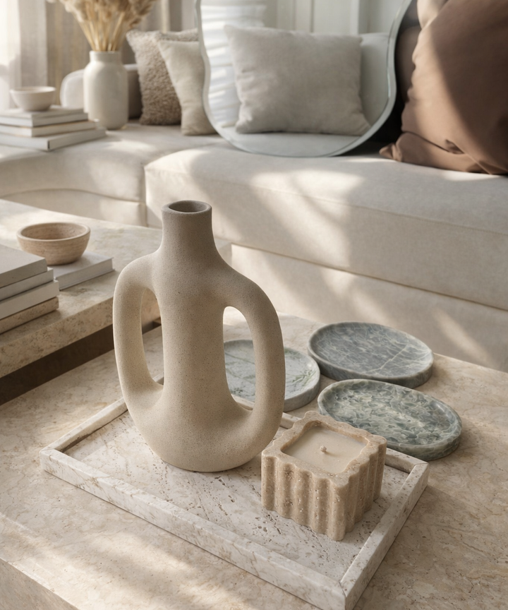 Ismena Travertine Tray