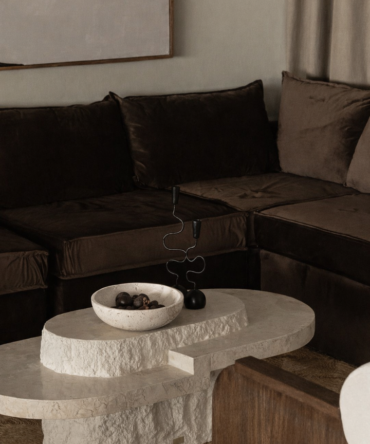 Issabella Travertine Bowl