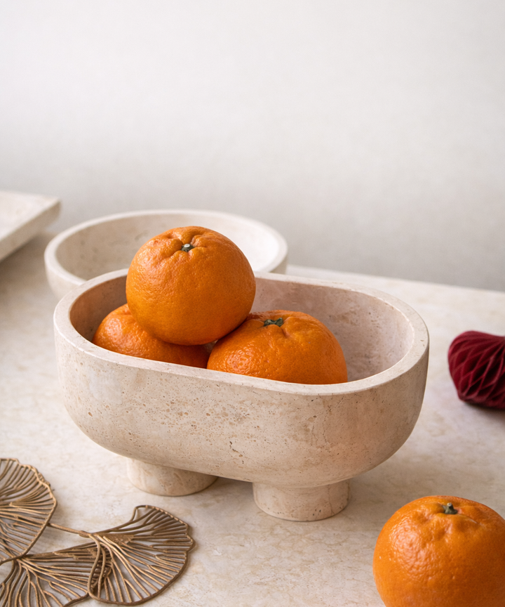 Iolisse Travertine Plateau Bowl