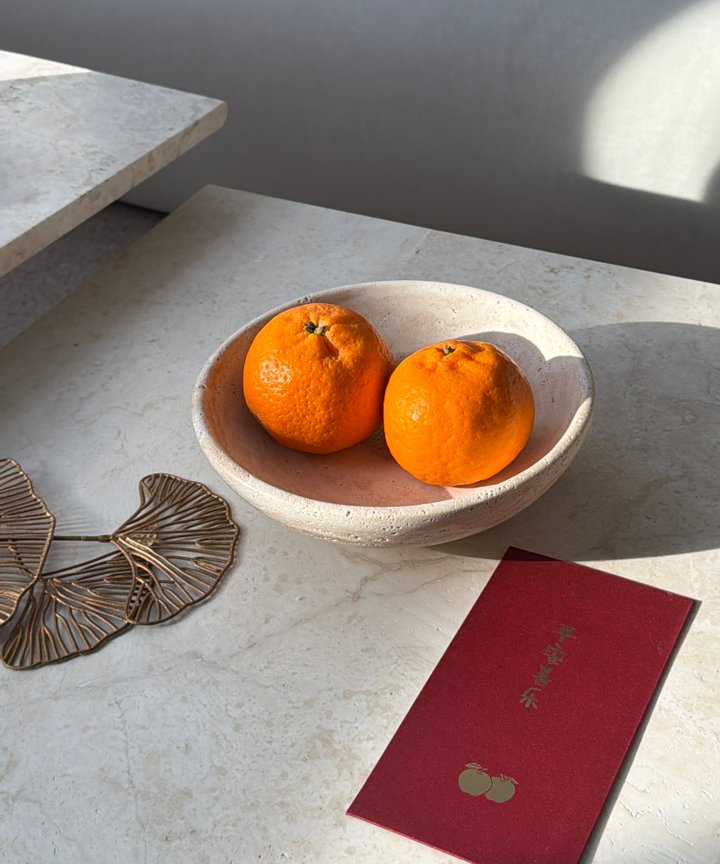 Issabella Travertine Bowl V2