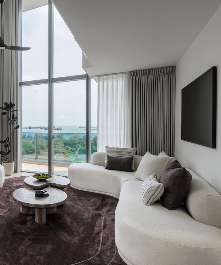 Tessarina Curved Sofa - L-Shape