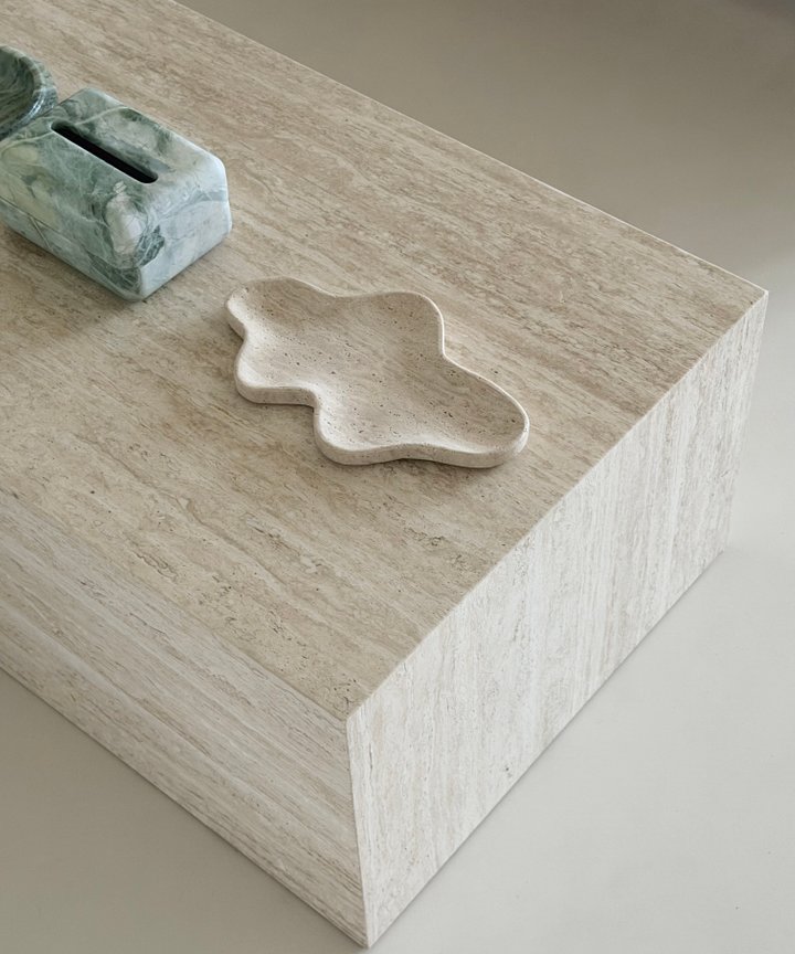 Celine Travertine Coffee Table