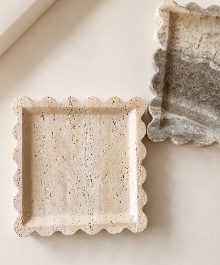 Isla Travertine Tray - Beige Travertine