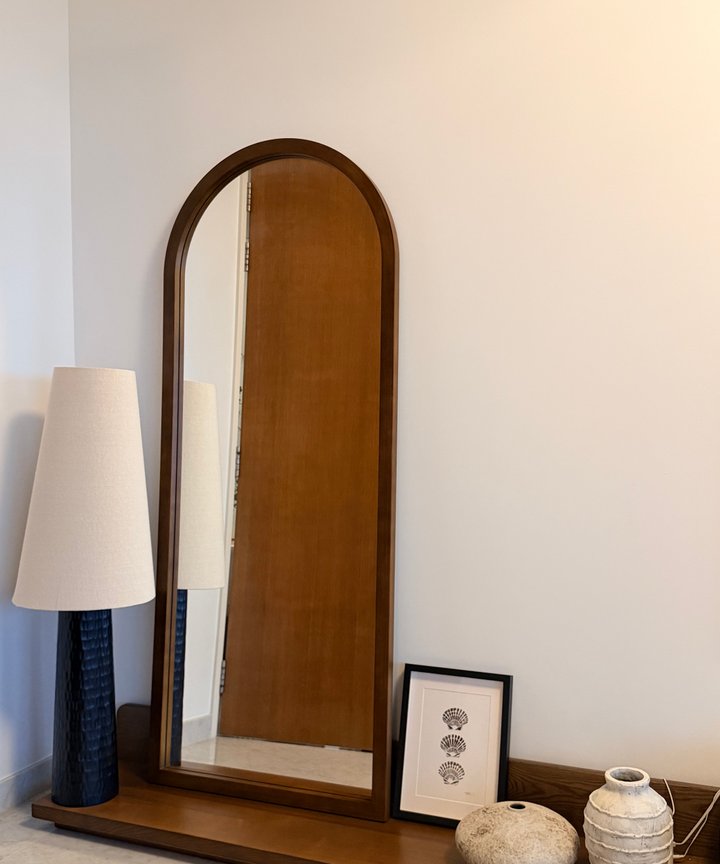 Elona Wood Frame Mirror - Arch