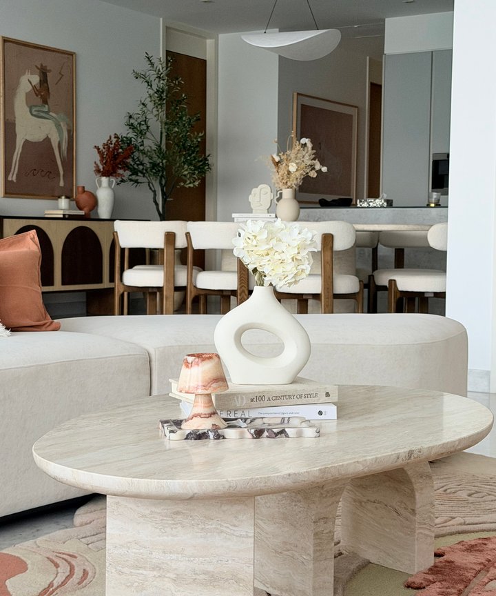 Chiara Travertine Coffee Table