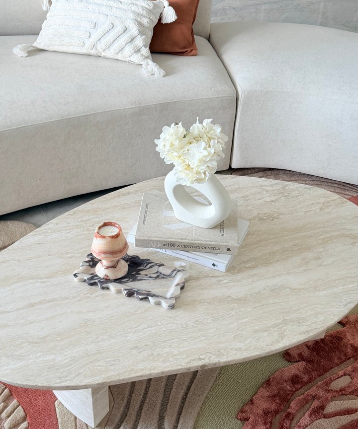 Chiara Travertine Coffee Table