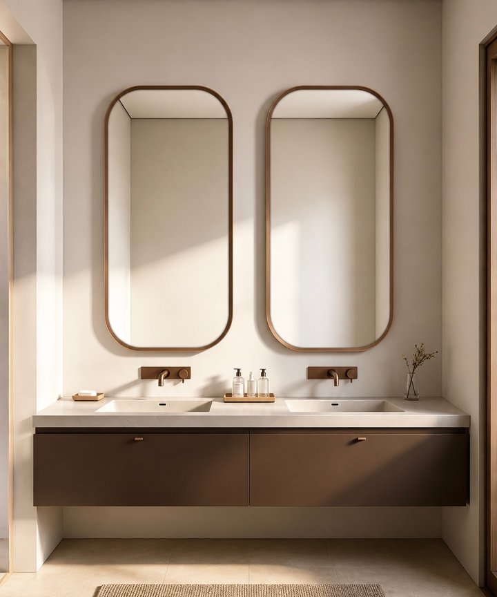 Edna Rectangular Mirror - Curved Corner