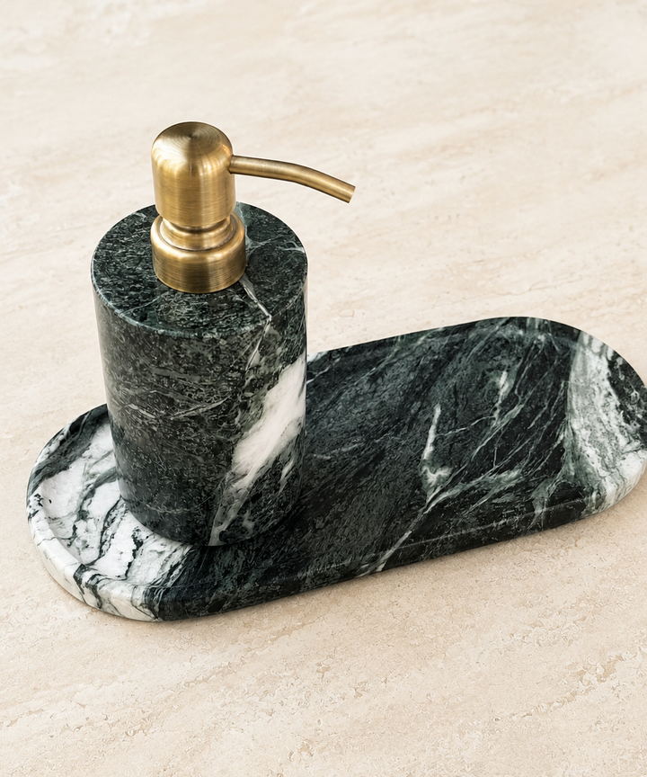 Giardino Marble Bath Set - Emerald Jade