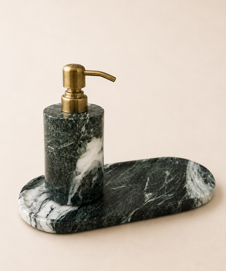 Giardino Marble Bath Set - Emerald Jade